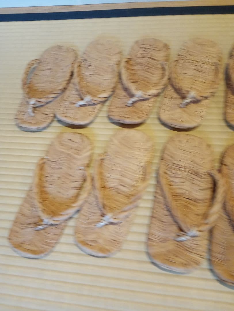 【茶道具】露地　草履5客セット　数寄屋草履　茶事道具　その他979