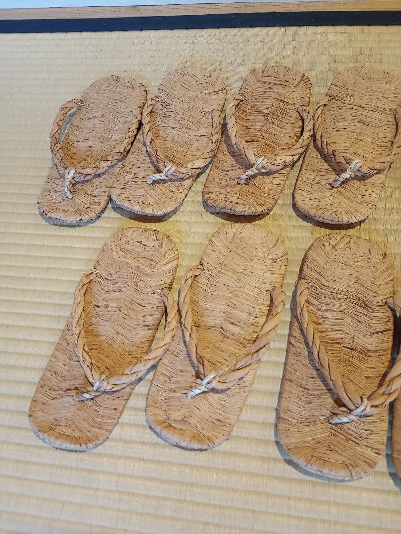 【茶道具】露地　草履5客セット　数寄屋草履　茶事道具　その他979