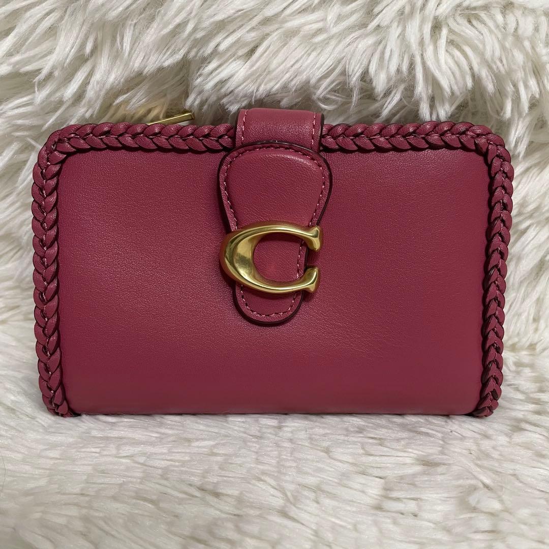 新品未使用　COACH タビー ミディアムウォレット ブレイド スムースレザー