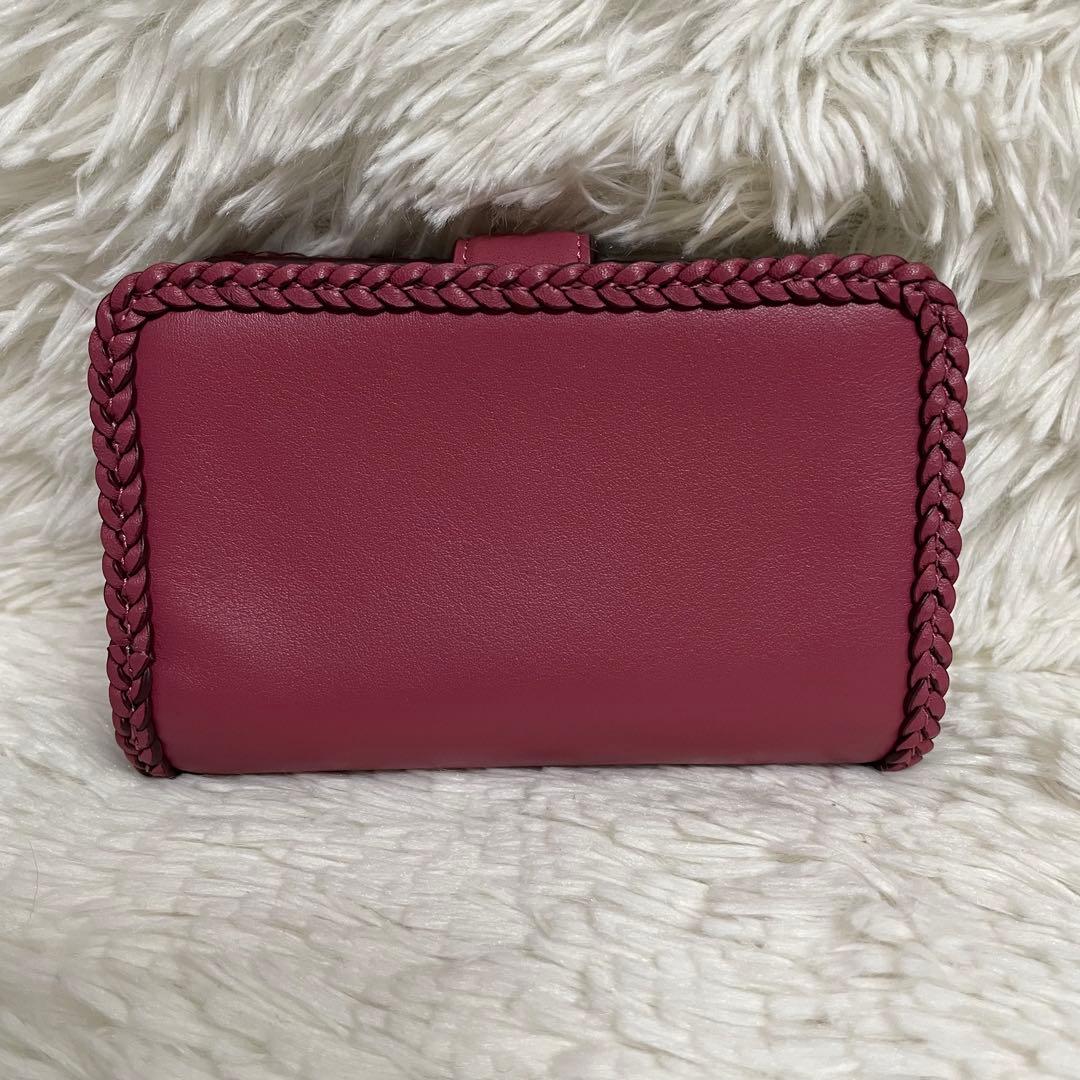 新品未使用　COACH タビー ミディアムウォレット ブレイド スムースレザー