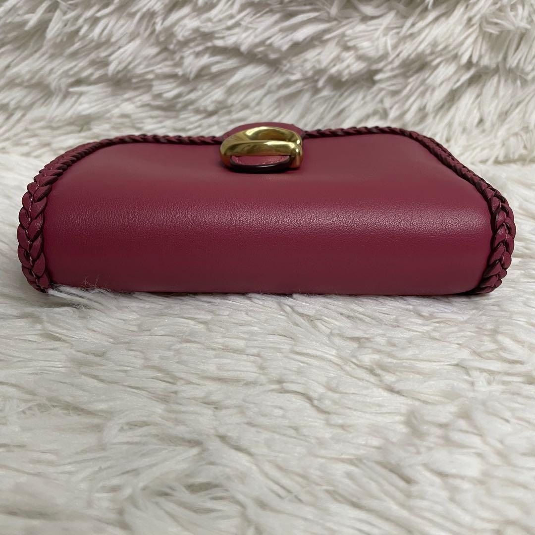 新品未使用　COACH タビー ミディアムウォレット ブレイド スムースレザー