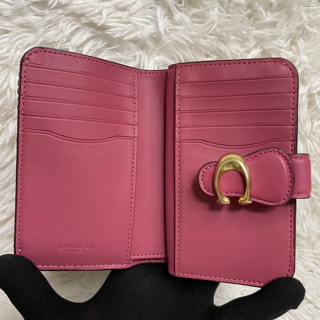 新品未使用　COACH タビー ミディアムウォレット ブレイド スムースレザー