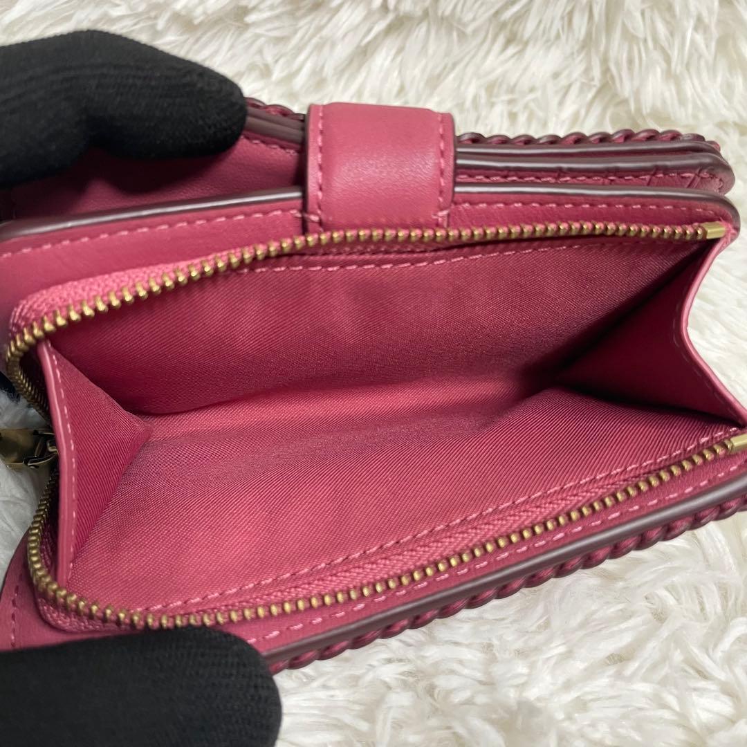 新品未使用　COACH タビー ミディアムウォレット ブレイド スムースレザー