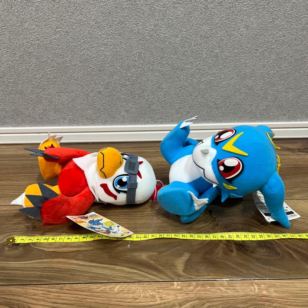 デジモンアドベンチャー02 2000年　レトロ　ぬいぐるみ　ブイモン　ホークモン