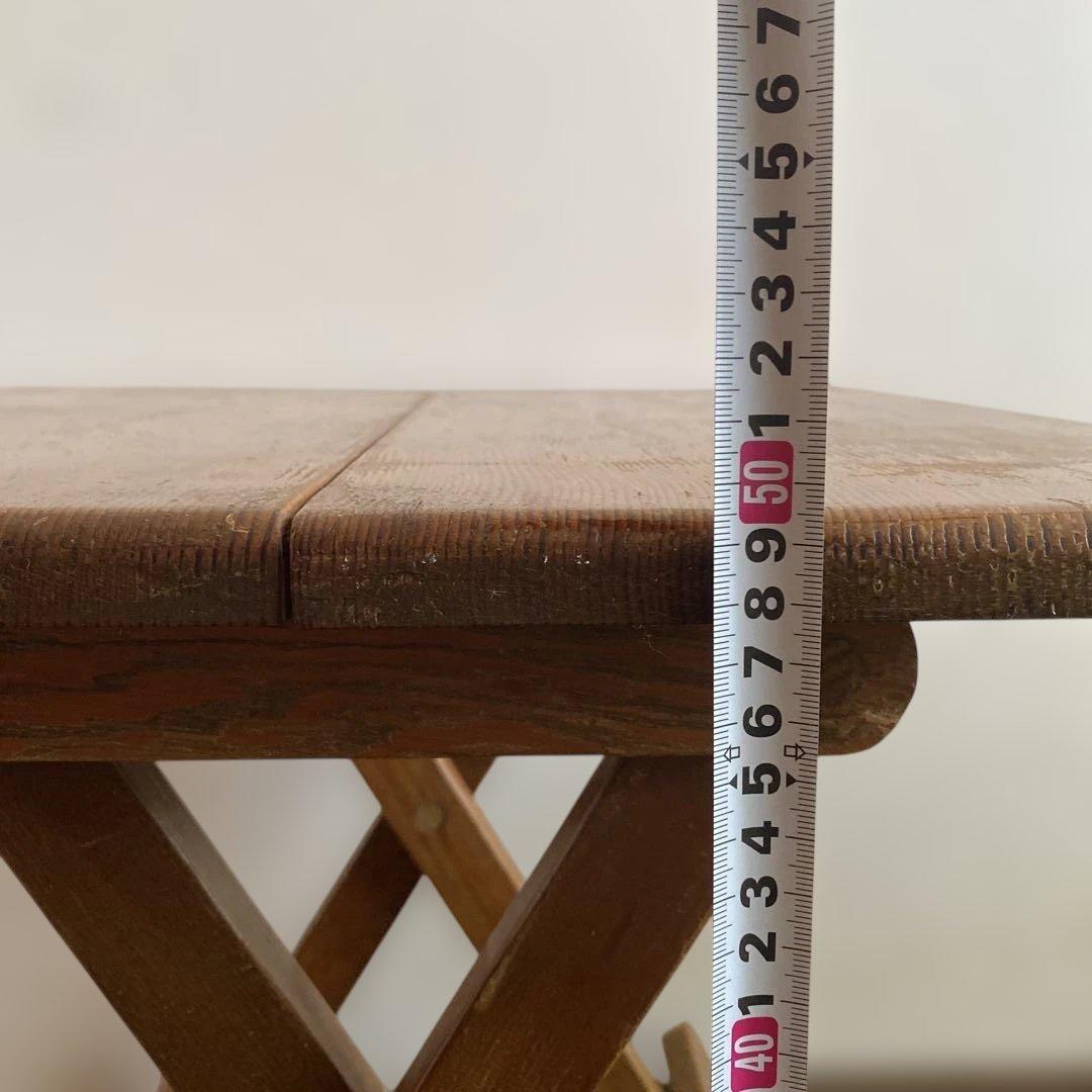 ヴィンテージ フォールディングウッドテーブル キャンプ　アウトドア　USA