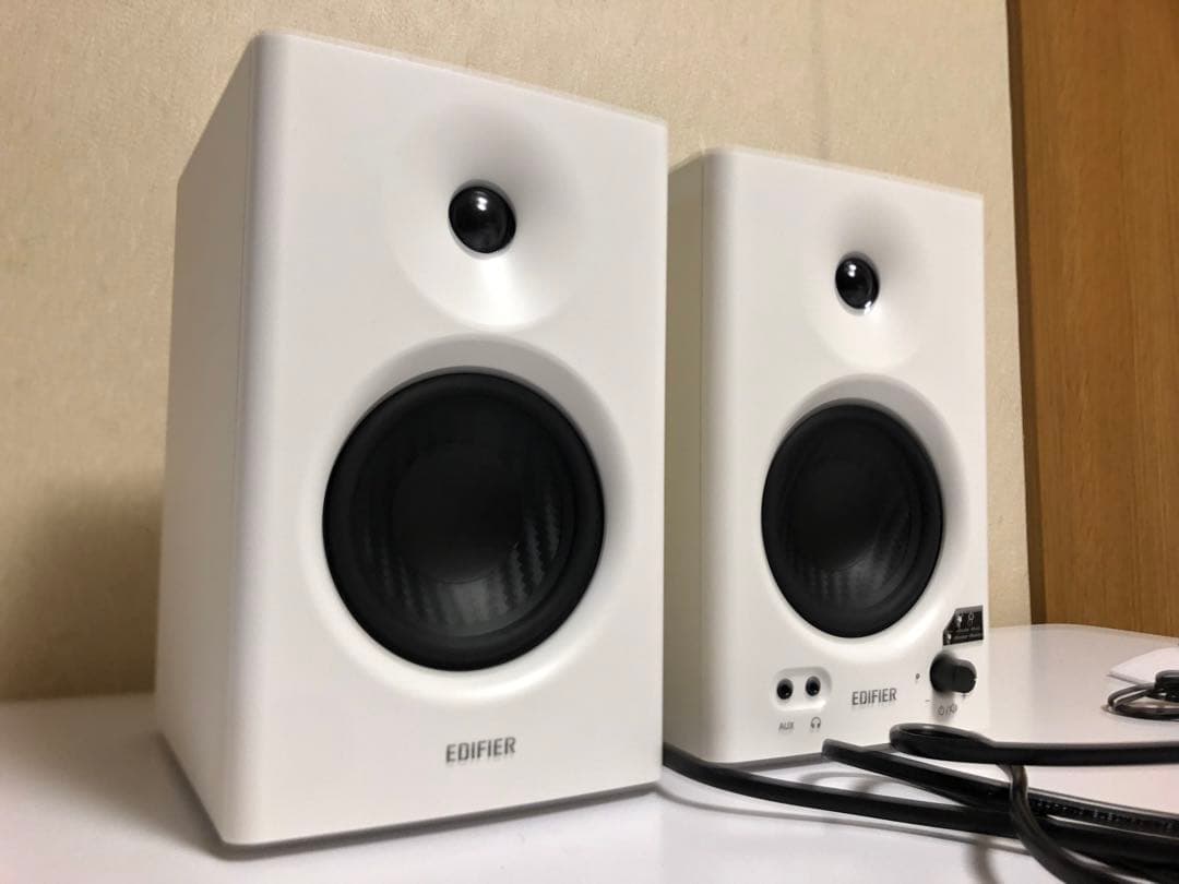 EDIFIER MR4 スタジオモニタースピーカー ホワイト 動作確認済み