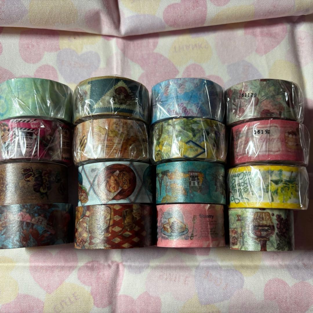 オカッパラバーさん　マスキングテープ　16本　まとめて