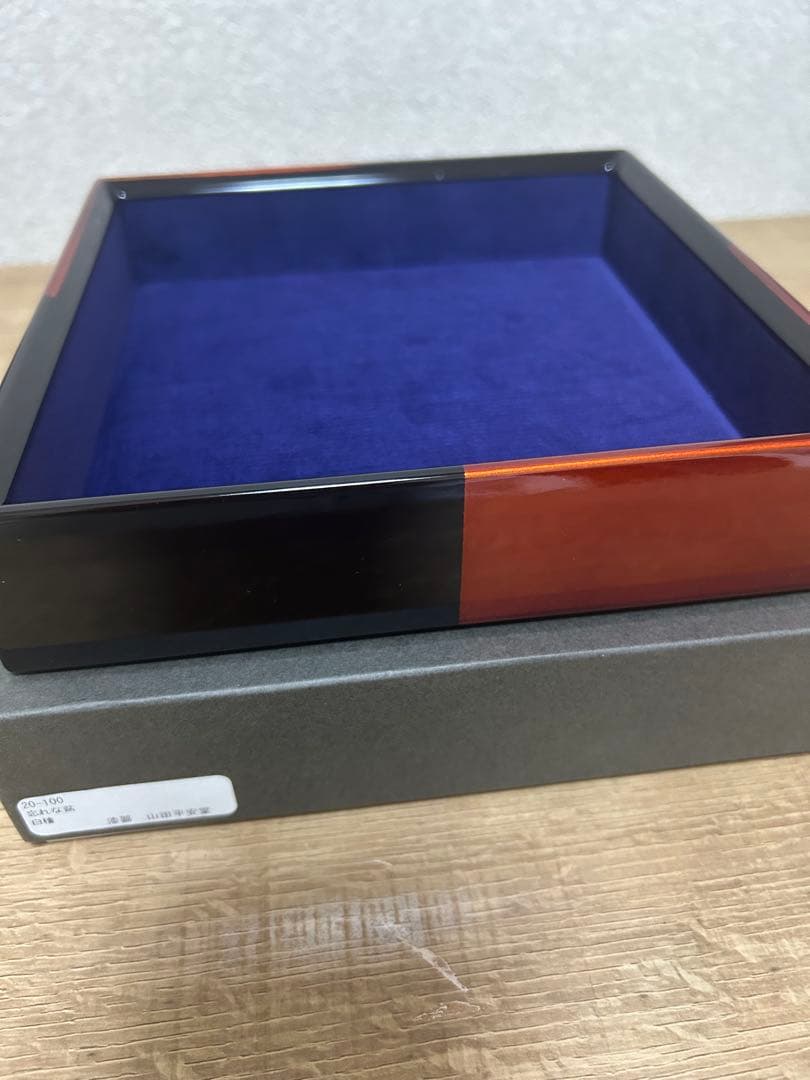 漆器 山田平安堂 忘れな盆&ペン皿セット