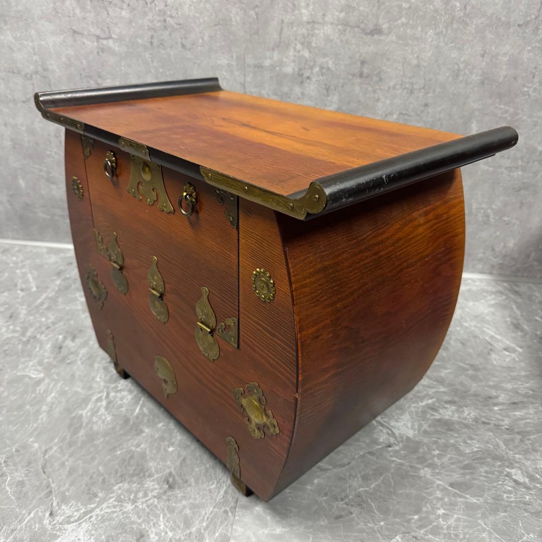 李朝家具　錠前　バンダジ　時代箪笥　朝鮮家具　半閉櫃　収納　整理　引き出し　民藝