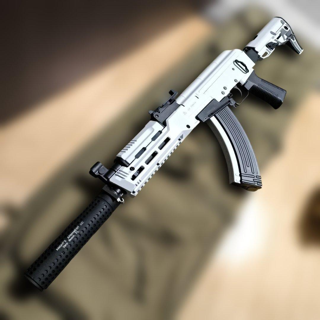 東京マルイ製　AKホワイトストーム　次世代電動ガン　予備マグ　ナイツタイプサプ