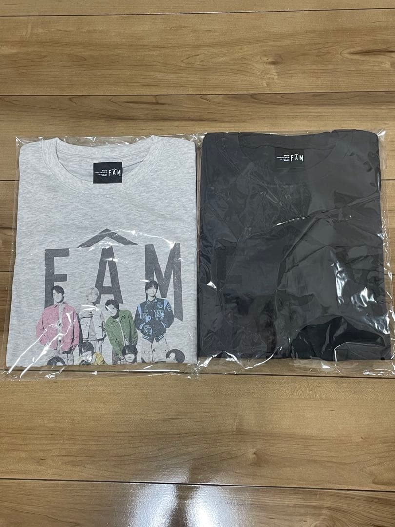 【新品未開封】timelesz FAM ホワイト　チャコールグレーTシャツ2枚組