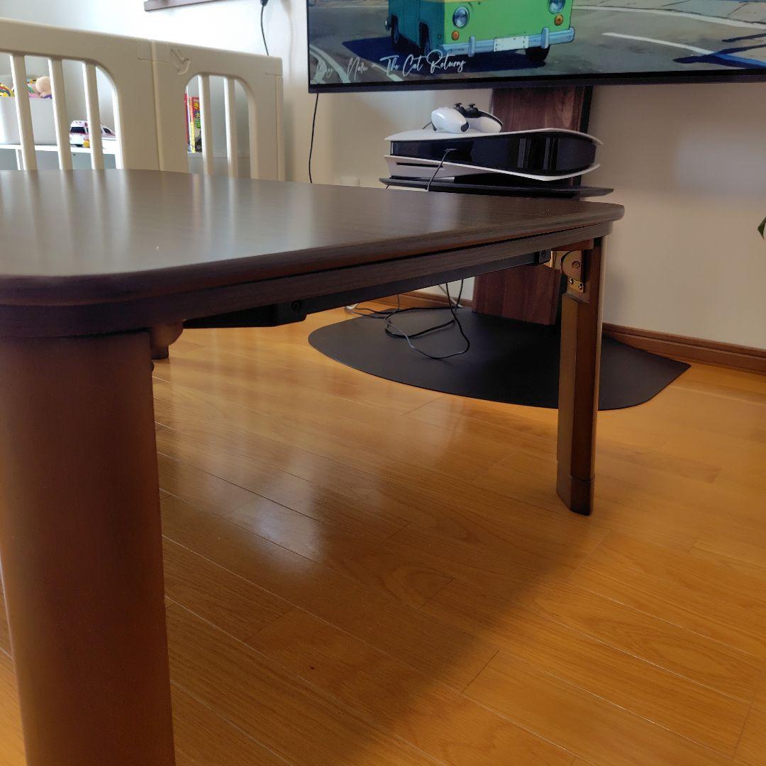 フラットヒーター折れ脚こたつ フラットモリス 105cmx75cm　送料無料