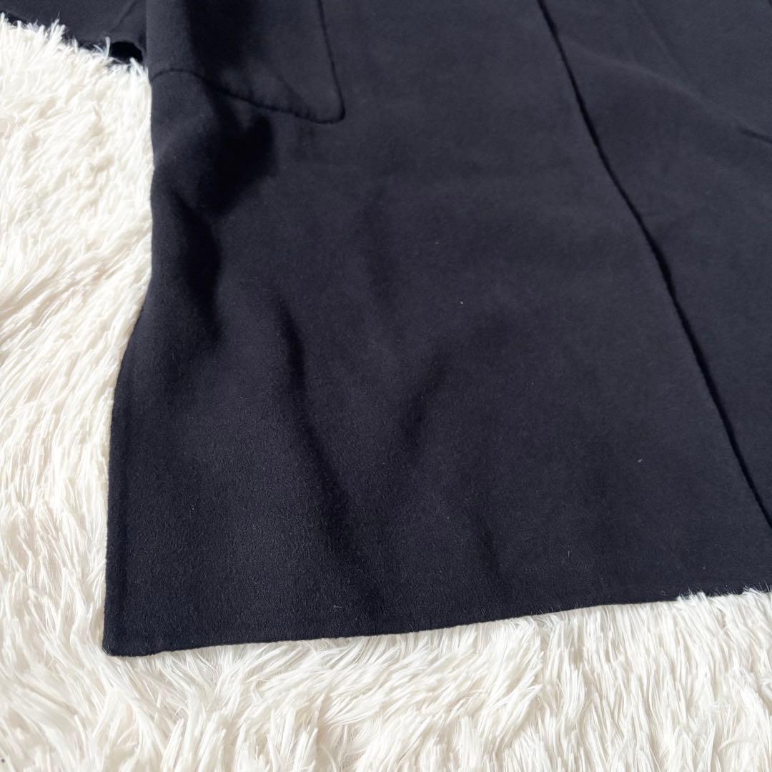 スローブイエナ　ハミルトン　ダブルフェイスロングコート　ネイビー