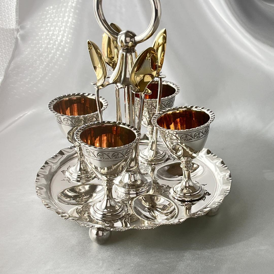 【DANIEL ARTER】 エッグセット エッグカップ / スプーン 豪奢！！