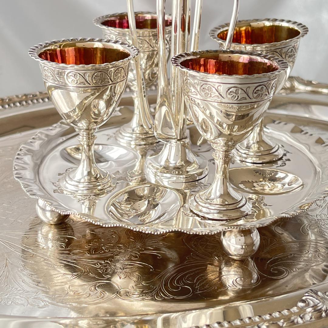 【DANIEL ARTER】 エッグセット エッグカップ / スプーン 豪奢！！