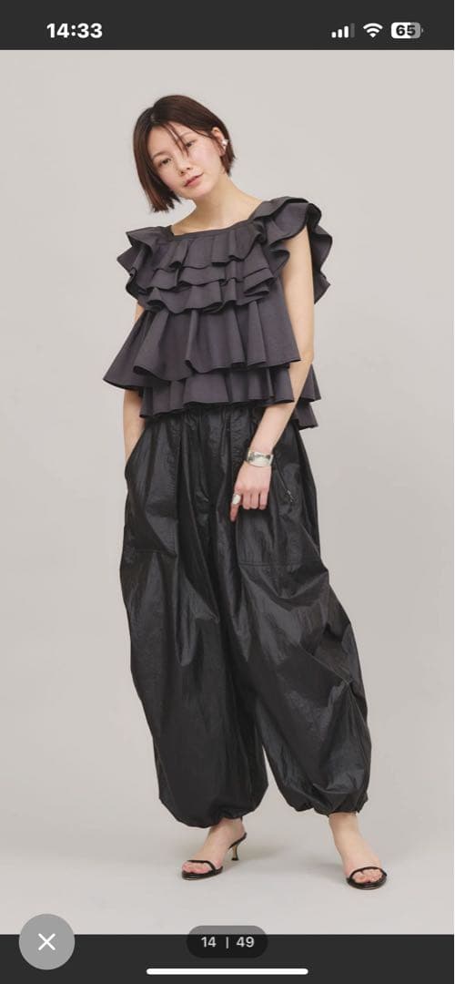 【本日値下げ】人気　カレンソロジー/ナイロンジップ　カーゴパンツ