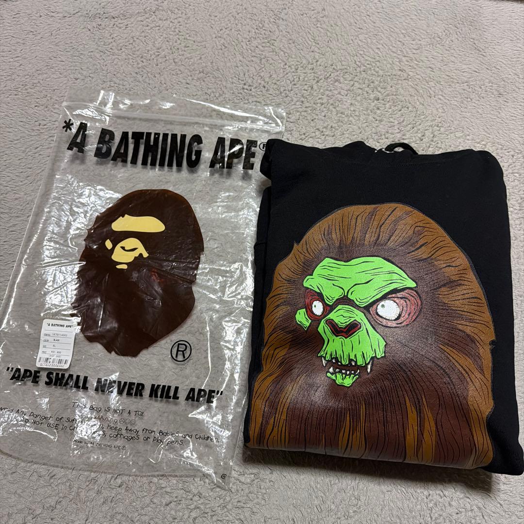 A BATHING APE BAPE ホラー　HEAD パーカー　スウェット
