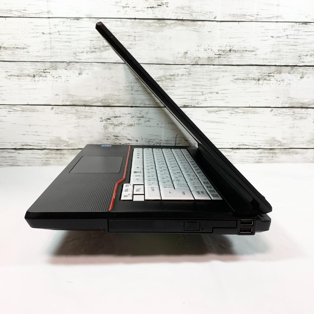 【オフィス付き】ノートパソコン黒　Windows11　8GB／SSD480GB✨