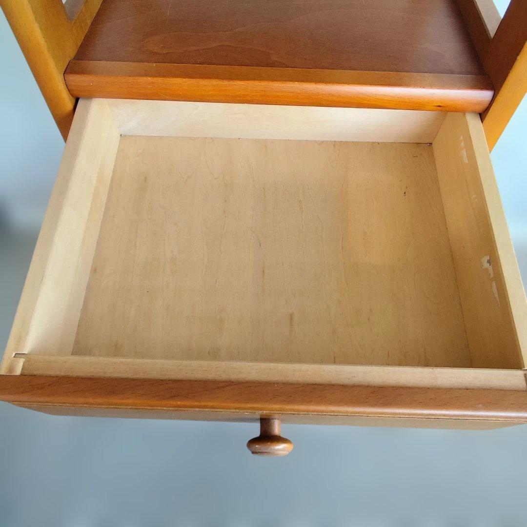 カリモク　karimoku 木製サイドテーブル 天然木電話台 インテリア