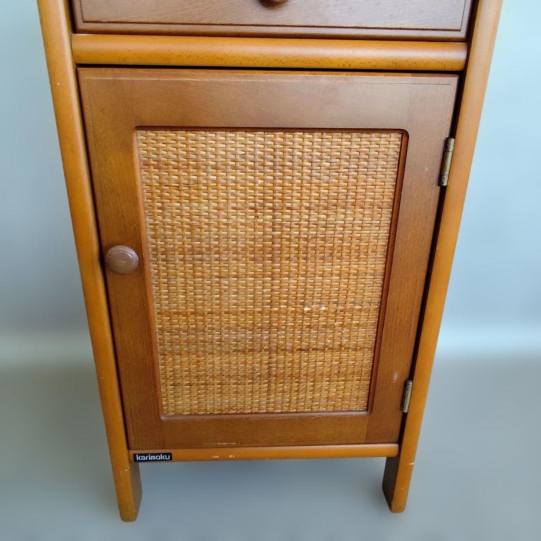 カリモク　karimoku 木製サイドテーブル 天然木電話台 インテリア