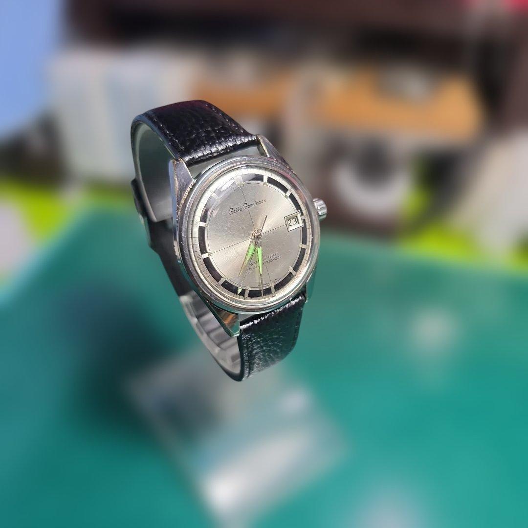 (OH済)セイコー スポーツマン17jewels手巻き時計 稼働品です。