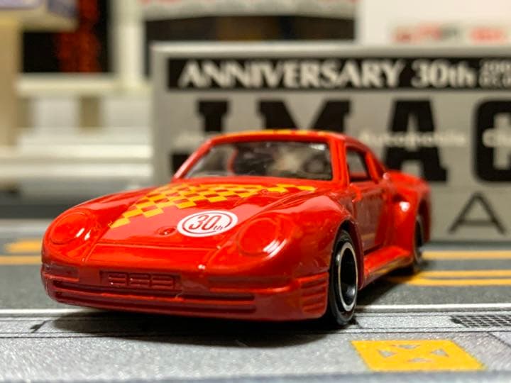 jmac特注　トミカ ポルシェ959 チェスチェック　赤　激レア