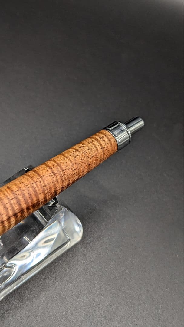 232ペン工房翌檜　極上　ハワイアンカーリーコア　木軸シャーペン　木軸ボールペン