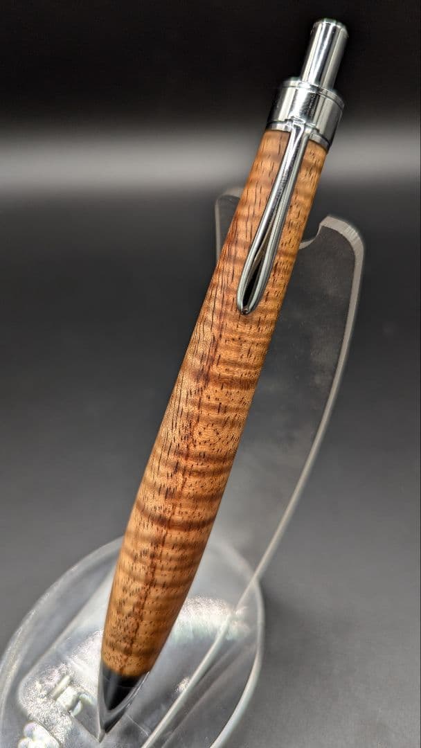 232ペン工房翌檜　極上　ハワイアンカーリーコア　木軸シャーペン　木軸ボールペン