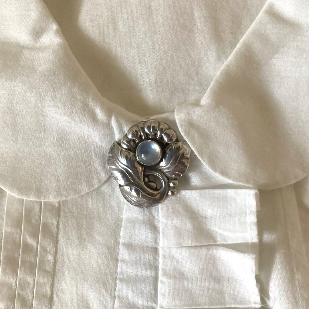 ジョージジェンセン　ブローチ　ムーンストーン　71