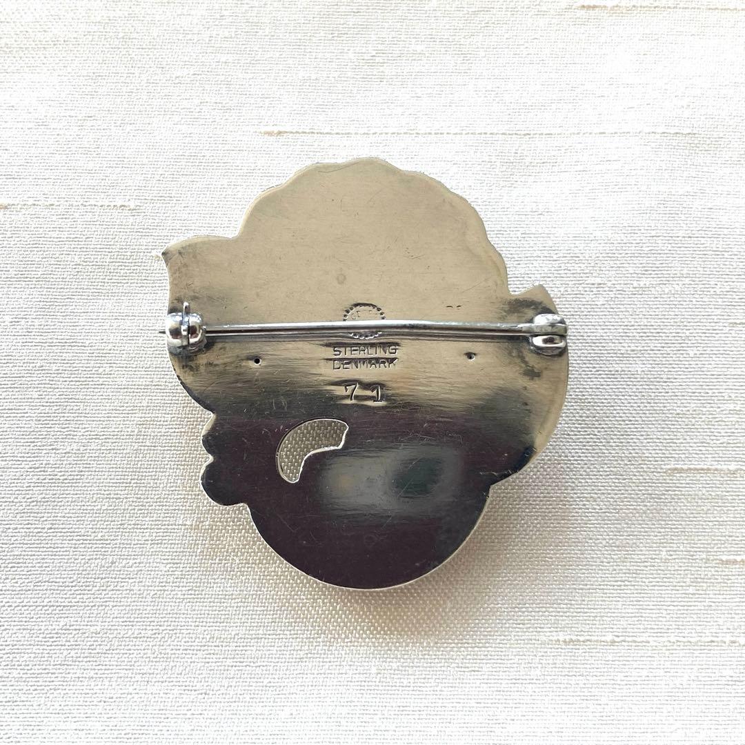 ジョージジェンセン　ブローチ　ムーンストーン　71