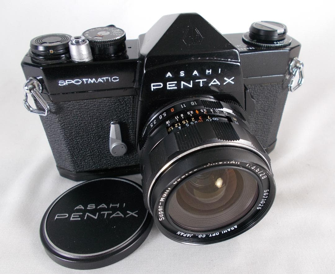 フィルムカメラ 整備済　Pentax SP　+ 広角レンズ 28mm　P260