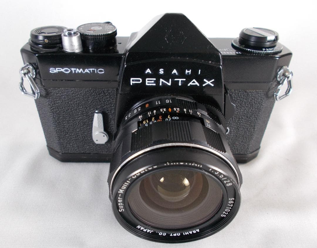 フィルムカメラ 整備済　Pentax SP　+ 広角レンズ 28mm　P260