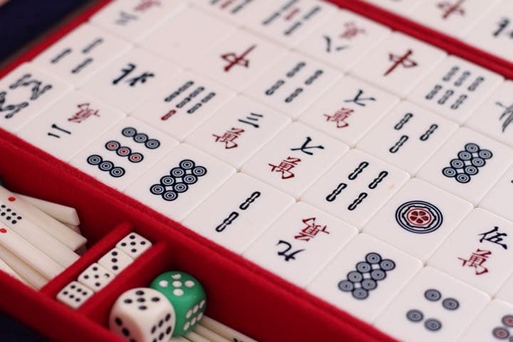 アンティーク 麻雀セット