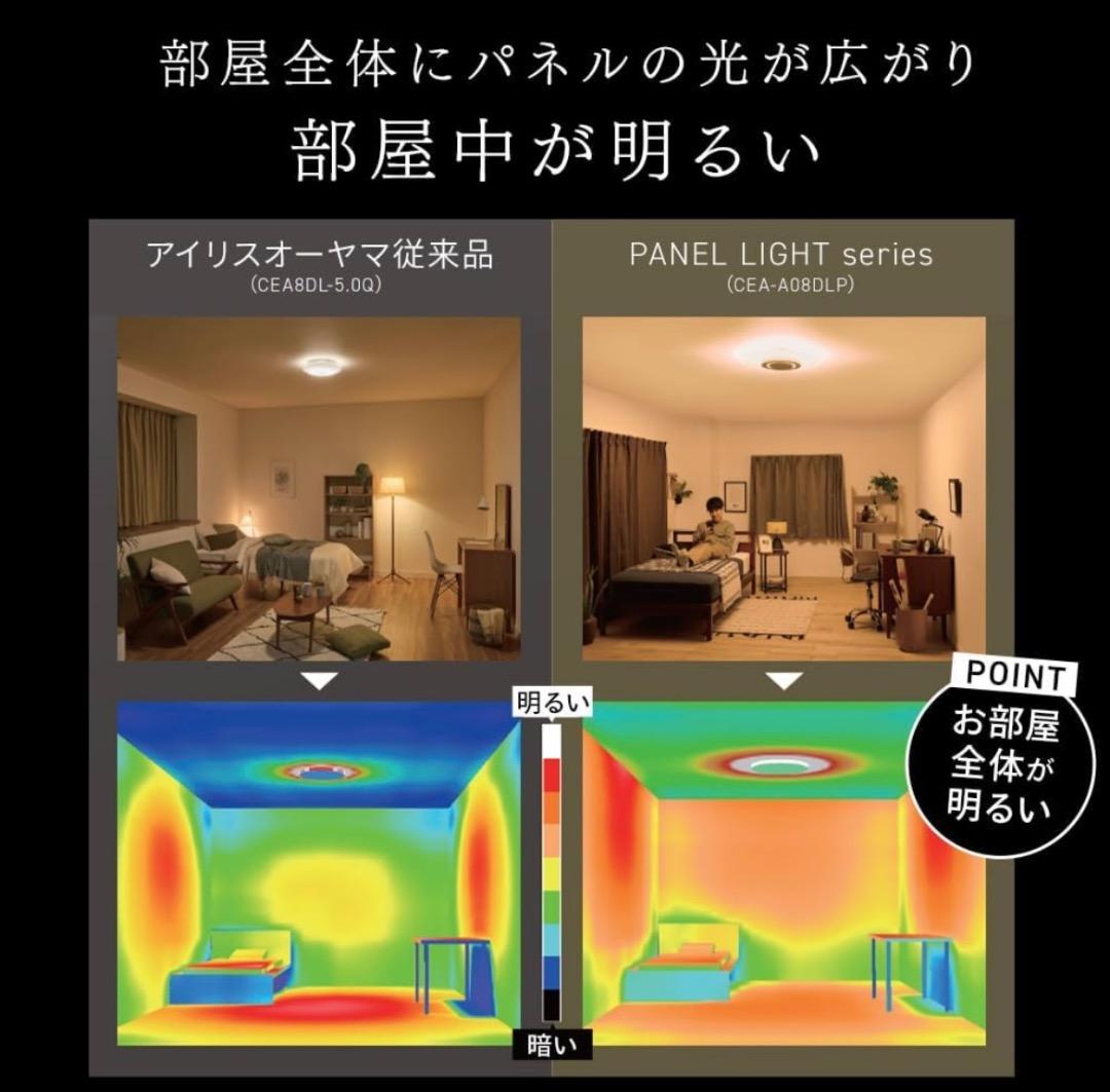アイリスオーヤマ シーリングライト 8畳 間接照明 CEA-A08DLPS