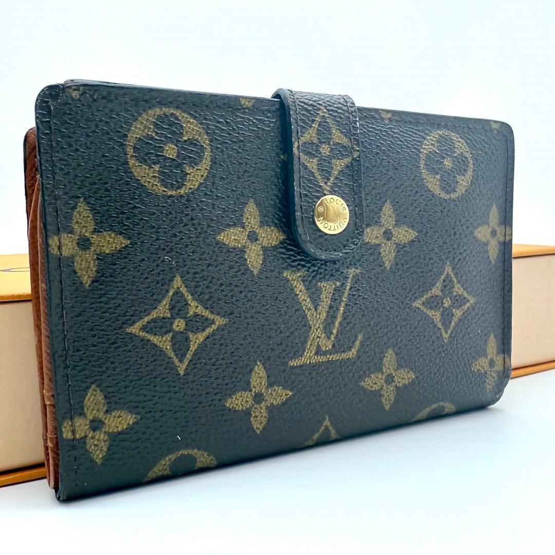 極美品　ルイヴィトン　モノグラム　ヴィエノワ　二つ折り財布　がま口