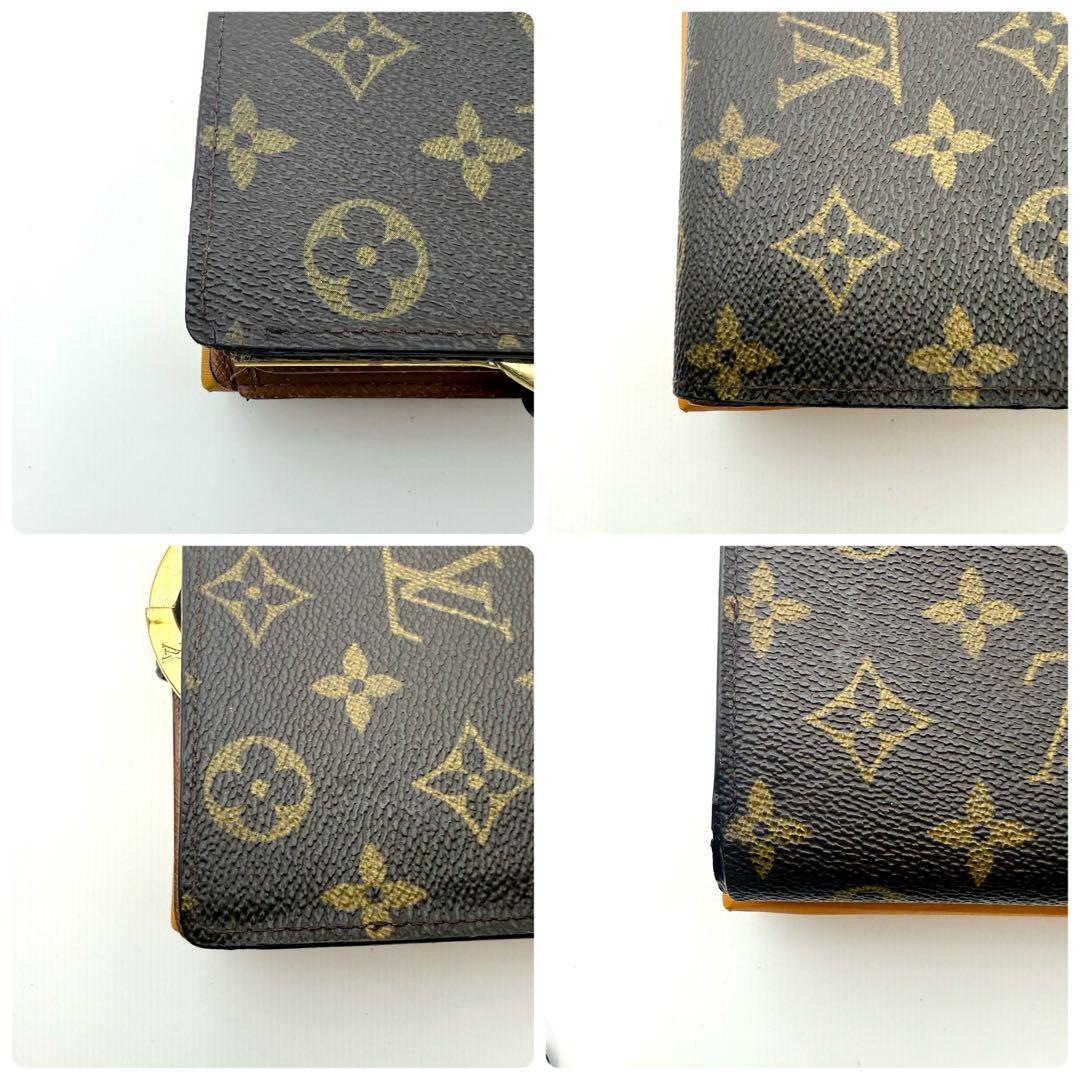 極美品　ルイヴィトン　モノグラム　ヴィエノワ　二つ折り財布　がま口
