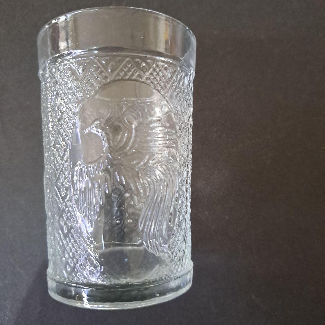 明治　東亜硝子製　THE BESTGLASS　　グラス　鳳凰文　六個　共箱