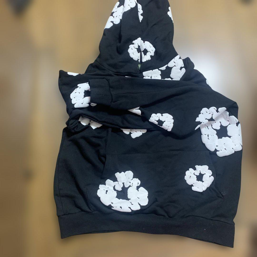 DENIM TEARS 花柄パーカー 黒