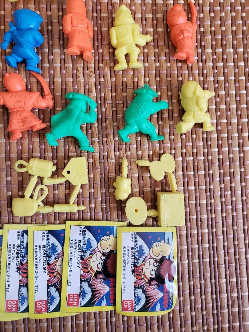 がんばれゴエモン消しゴムフルセット　ファミコン　キャラクター　キン消し