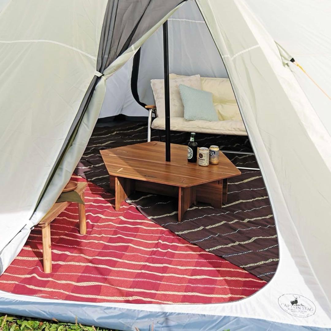 キャプテンスタッグ　ヘキサゴンセンターテーブル　セット