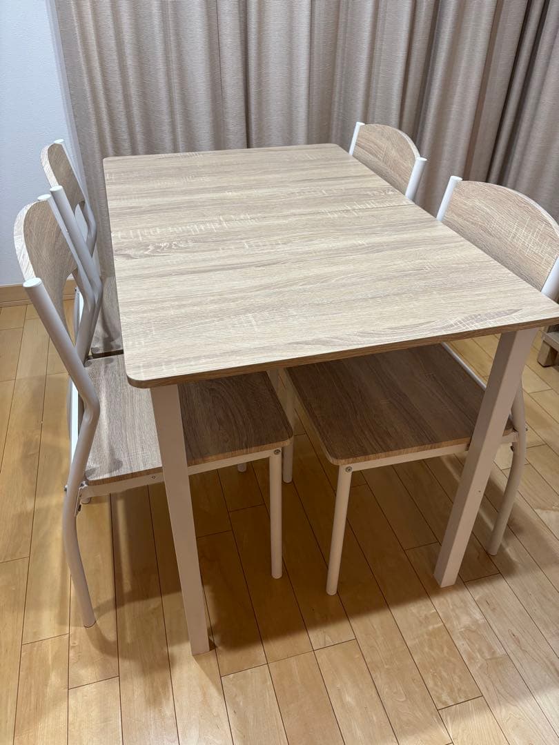ダイニングテーブル、チェア4脚セット