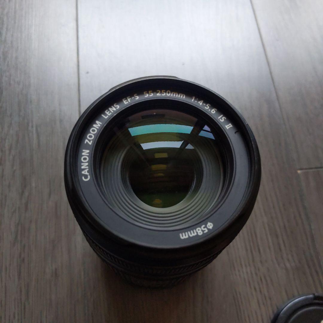 キヤノン EF-S 55-250mm F4-5.6 IS II 前後キャップ付
