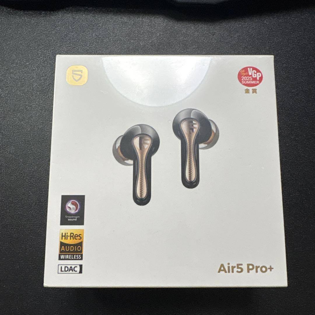 soundpeats Air5 Pro+ ワイヤレスイヤホン ブラック
