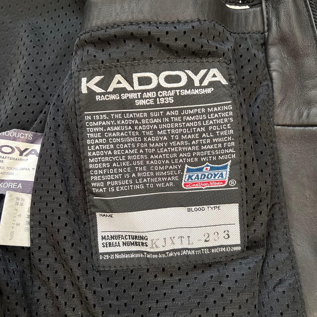 KADOYA　カドヤ　RADS　シングルライダース　レザージャケット　牛革　S