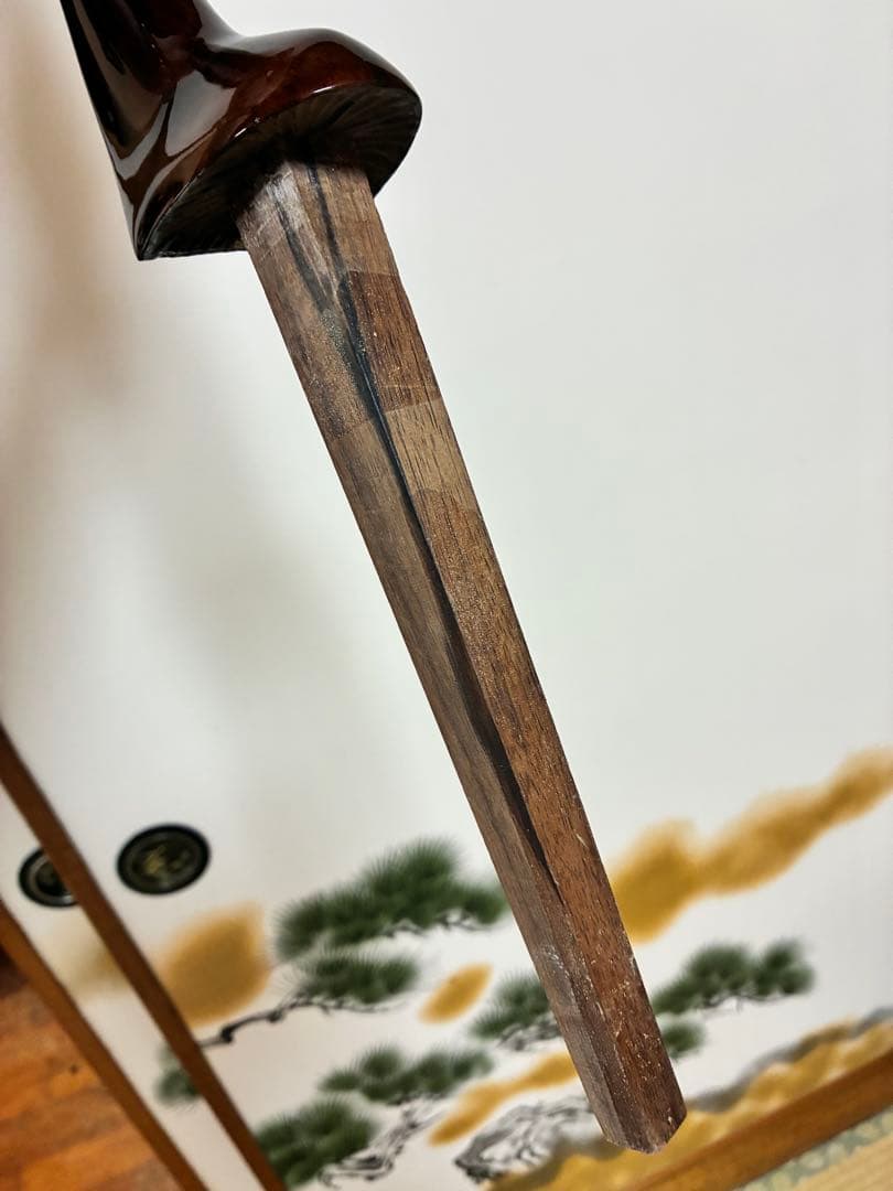 沖縄三線！黒木！上質黒檀！真壁型 ！本蛇皮　本張り【一枚張り】