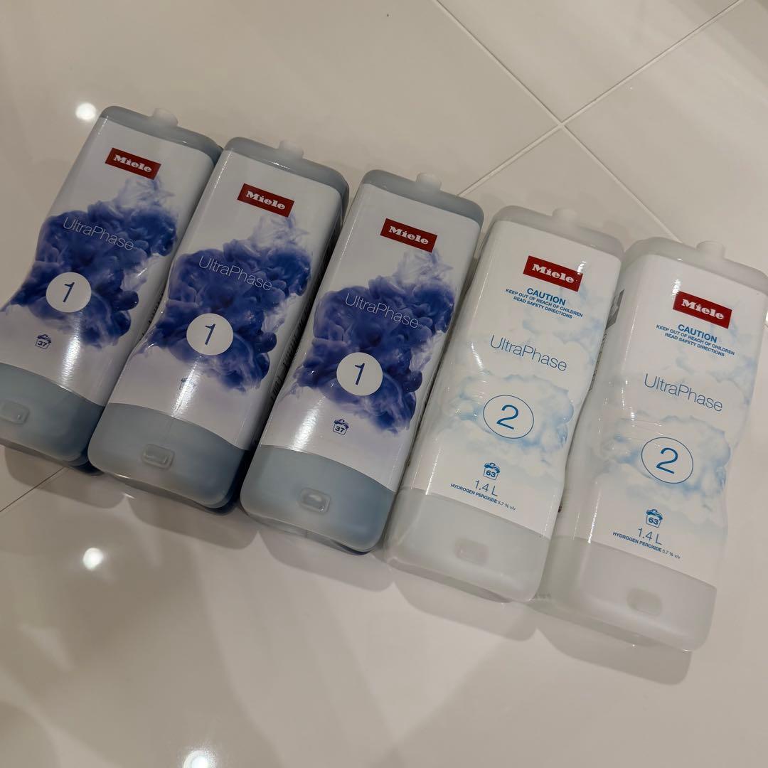 【ミーレ】UltraPhase①3本　②2本　計5本セット　洗濯洗剤　漂白剤