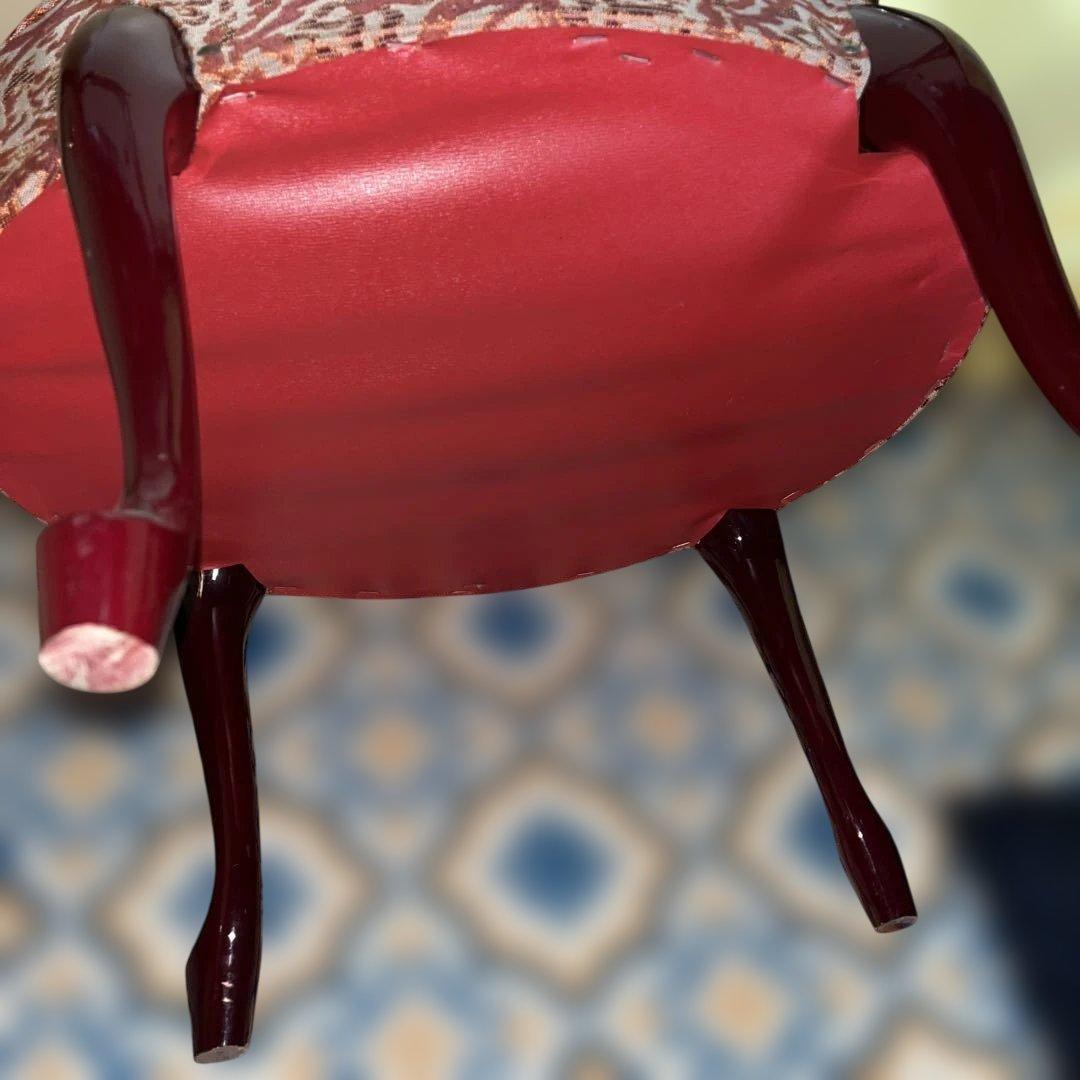 昭和レトロ スツール ドレッサー用 イス チェア 猫脚 美品 アンティーク