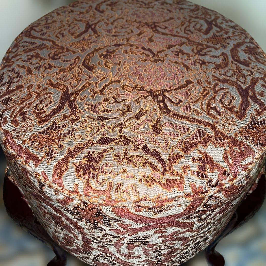 昭和レトロ スツール ドレッサー用 イス チェア 猫脚 美品 アンティーク