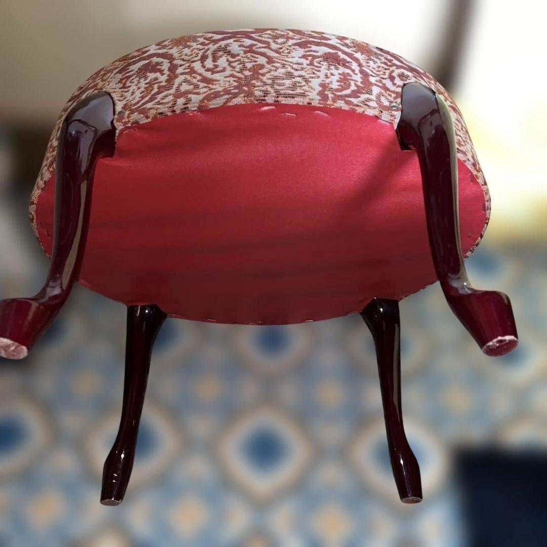 昭和レトロ スツール ドレッサー用 イス チェア 猫脚 美品 アンティーク