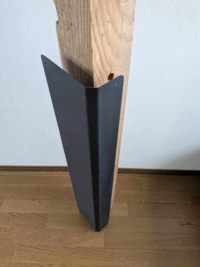 柱用　遮熱板　柱ガード　薪ストーブ　ヒートシールド　L字型